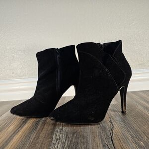 Black Suede Stilletos
